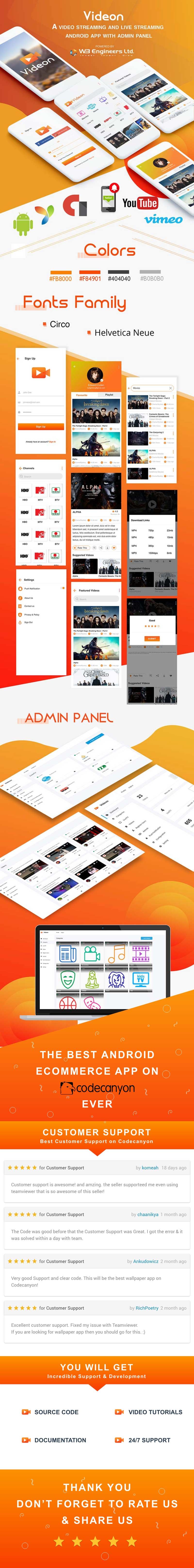 Videon - A video streaming android app with admin panel - 6