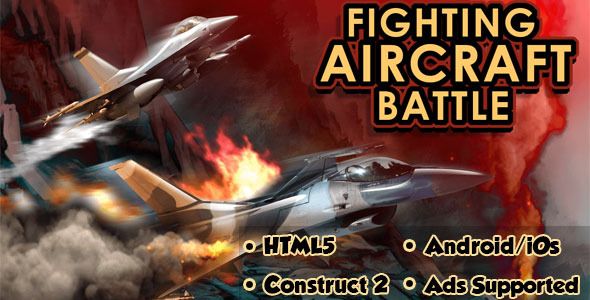 Fighting Aircraft Battle - HTML5 Mobile Game - 23
