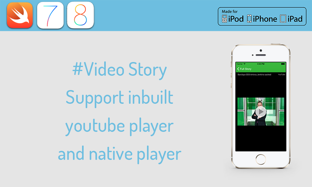 MultiPurpose News/Story/Portfolio for iOS in SWIFT - 13