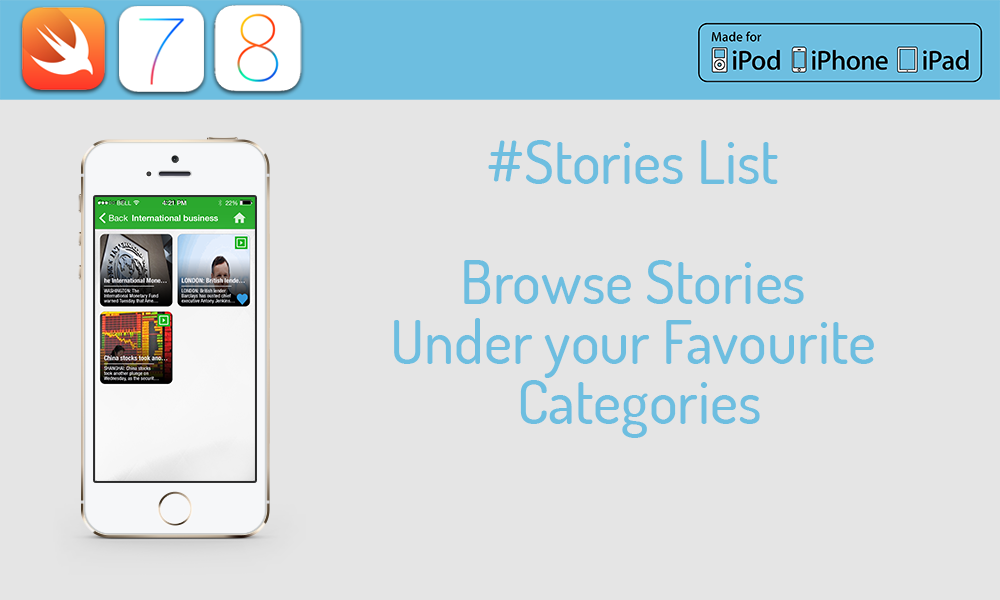 MultiPurpose News/Story/Portfolio for iOS in SWIFT - 16