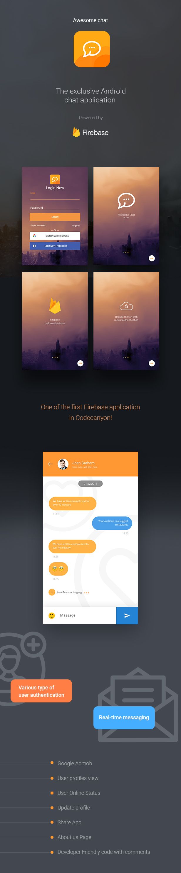 Awesome Chat - Android Firebase Real-time Mobile Application - 3