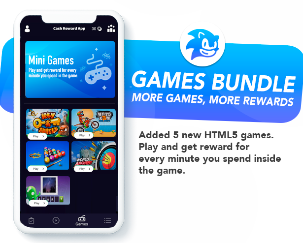 Premium Rewards App - CPI Offers System & Rewards App & HTML5 Mini Games + PHP Laravel Admin Panel - 5