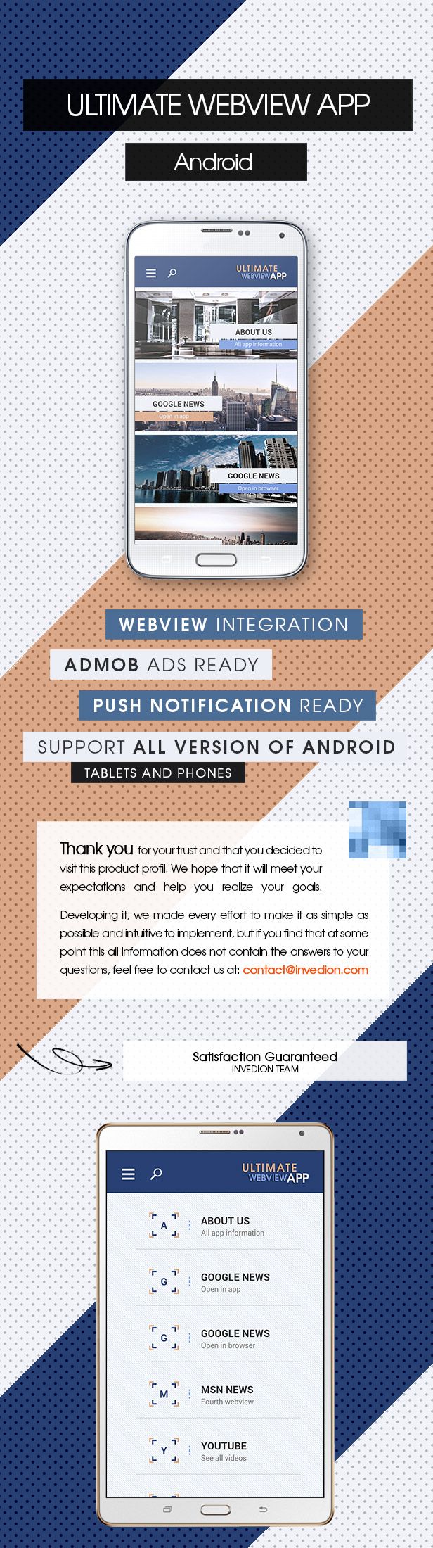 Ultimate Webview App - Android [ AdMob & Push Notifications ] - 1