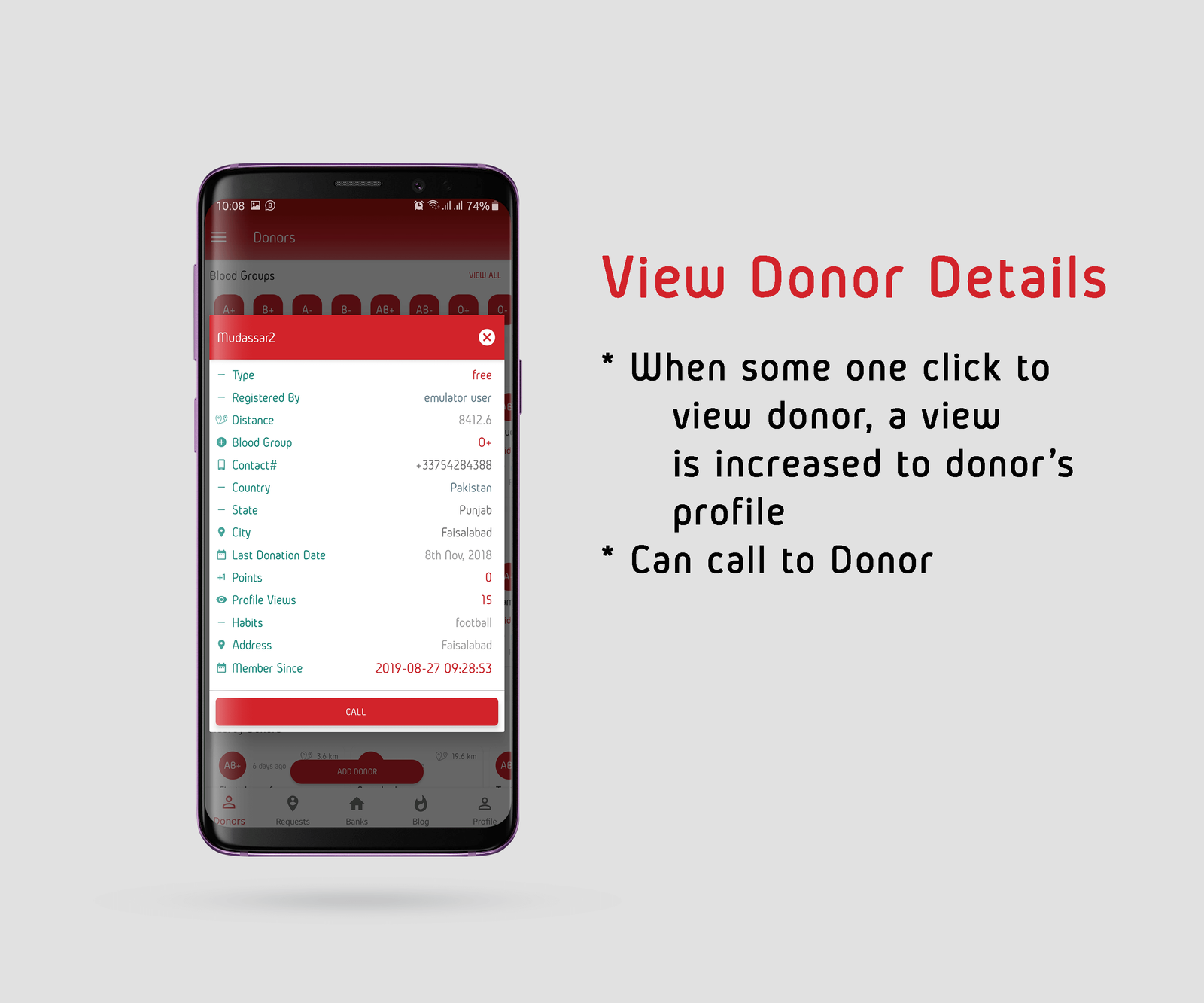 Blood Bank App Image