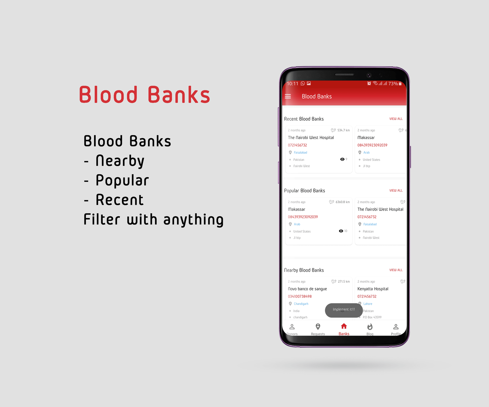 Blood Bank App Image