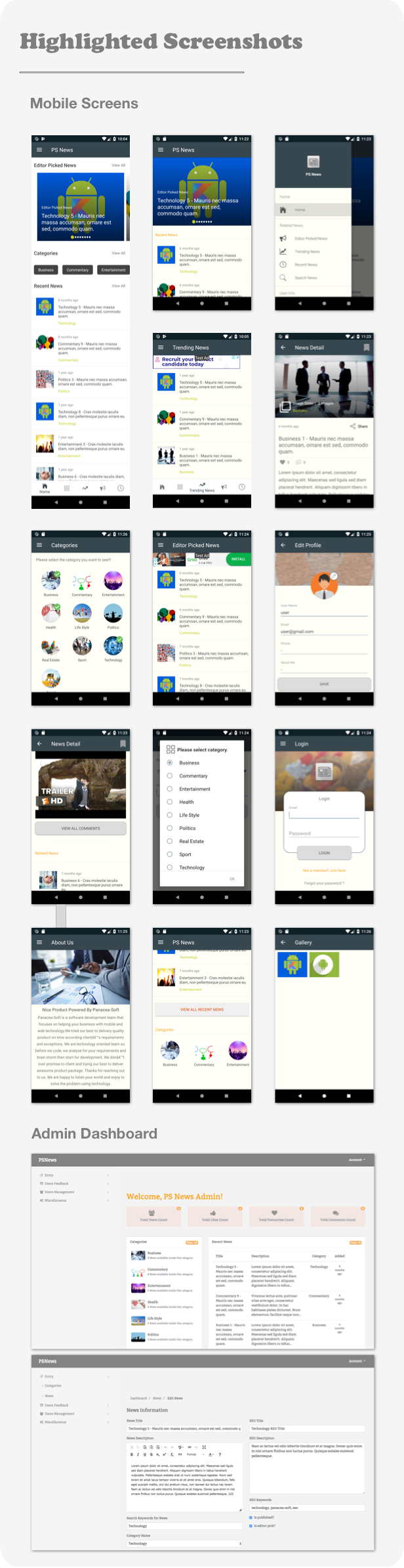 PSNews (Multipurpose Android News Application With Google Material Design) v1.7 - 10