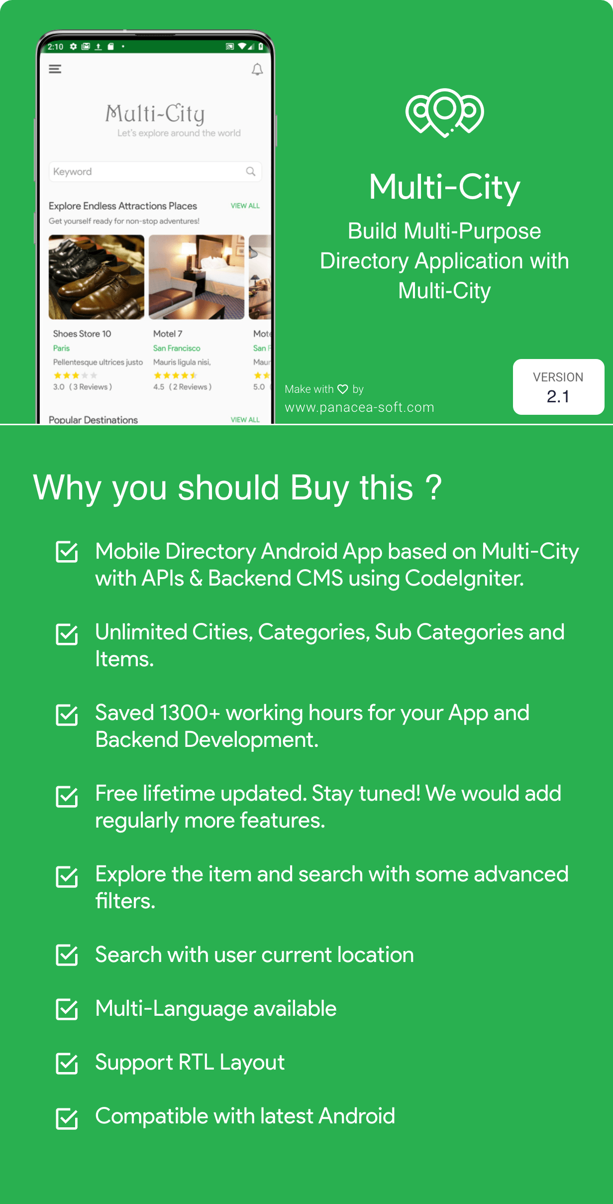 Multi-City ( City Directory Android App with Unlimited Cities ) 2.1 - 2