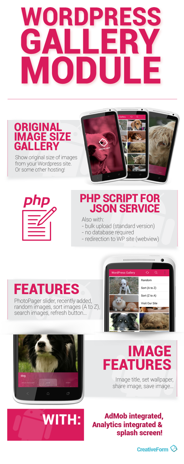 WordPress Gallery Module For Android - 2