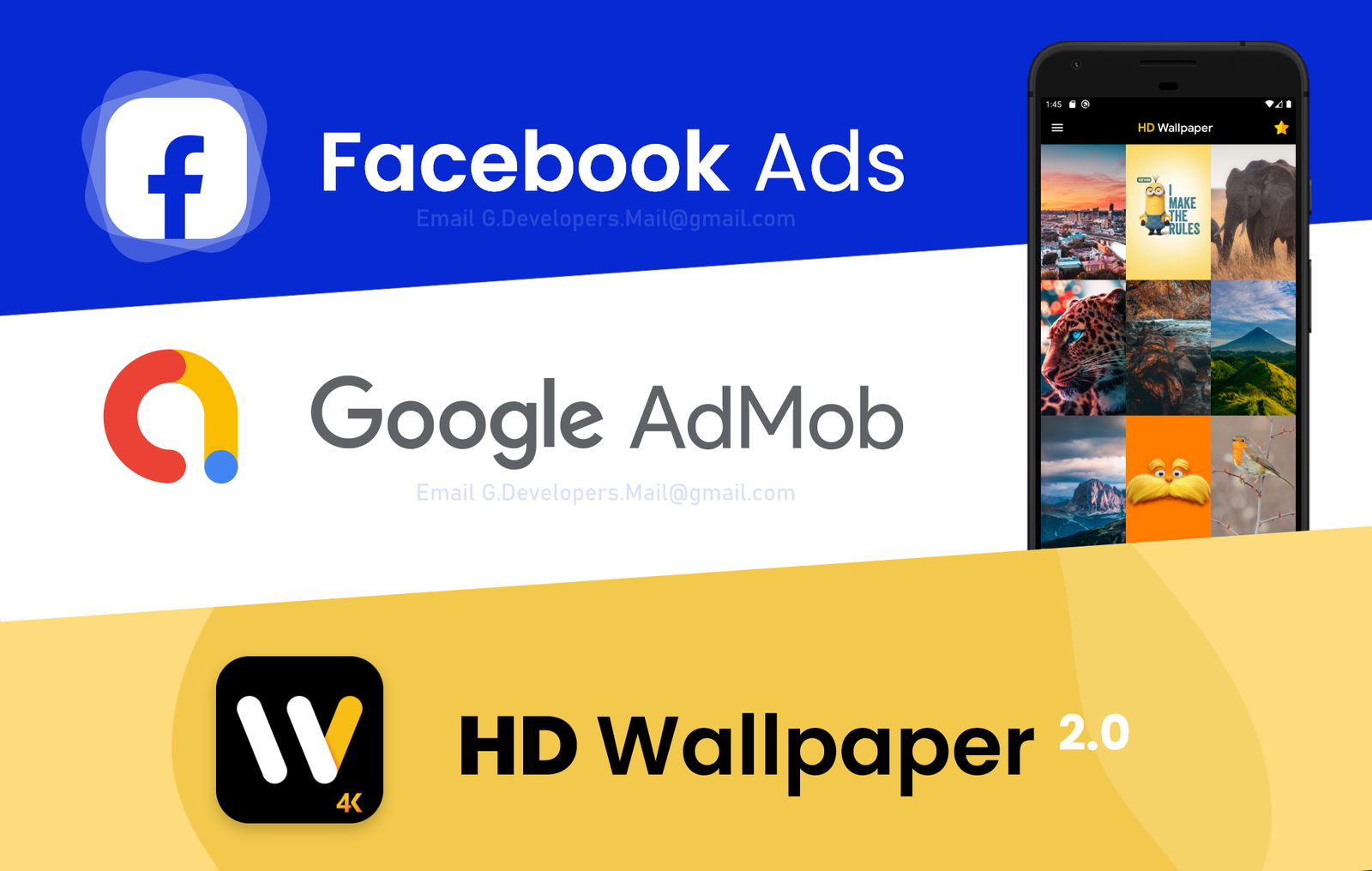 HD Wallpaper admob ads