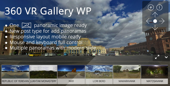 360 VR Gallery WP Android  Mobile App template
