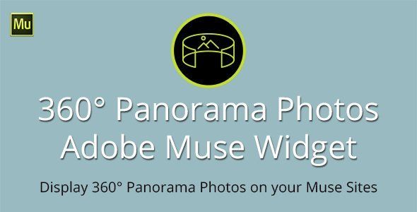 360° Panorama Photos Widget for Adobe Muse Android  Mobile App template