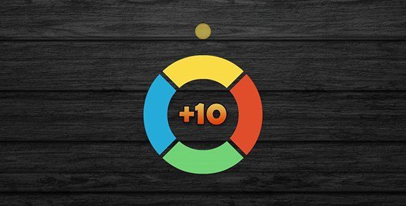 4 Colors with AdMob and Leaderboard Android Game Mobile App template