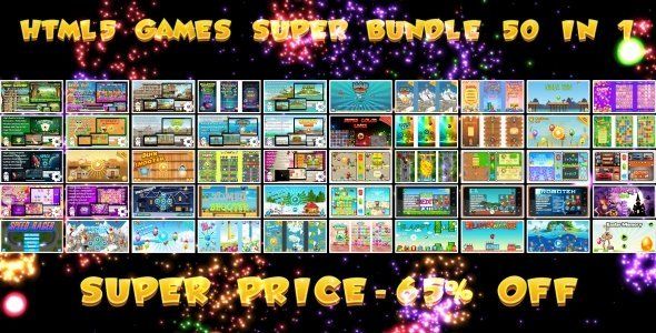 50 HTML5 GAMES!!! SUPER BUNDLE №1 (Construct 3 | Construct 2 | Capx) Android Game Mobile App template