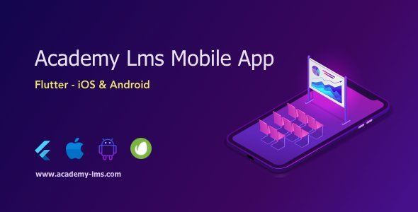 Academy Lms Mobile App - Flutter iOS & Android Flutter Books, Courses &amp; Learning Mobile App template