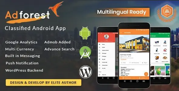 AdForest - Classified Native Android App Android  Mobile App template