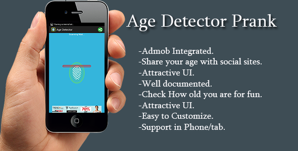 Age Detector Android  Mobile App template