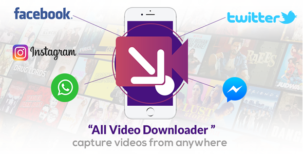 All Video Downloader Android Social &amp; Dating Mobile App template