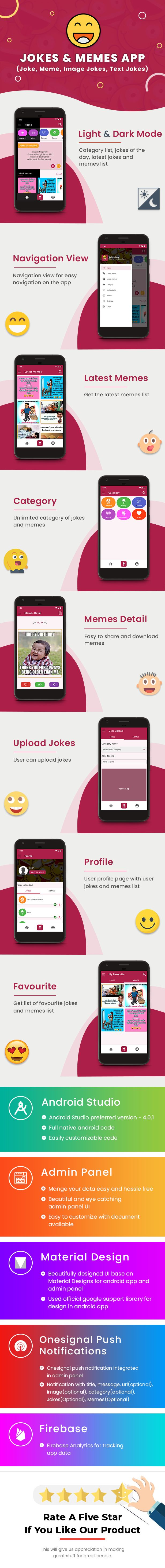 Android Jokes & Memes App (Joke, Meme, Image Jokes, Text Jokes) - 8