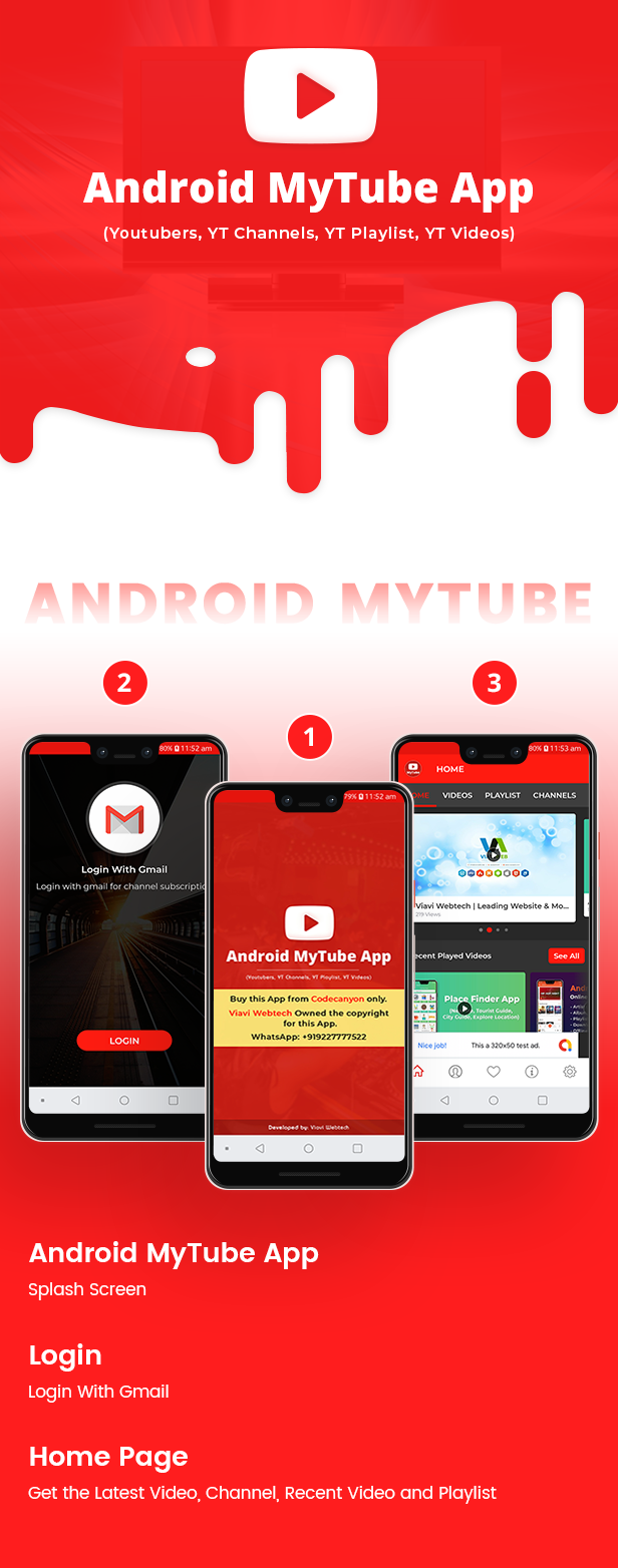 Android MyTube App (Youtubers,YT Channels,YT Playlist,YT Videos, Admob with GDPR) - 7