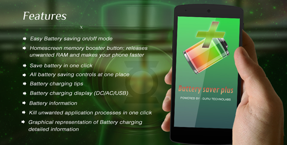 Battery Saver Plus Android Mobile App template