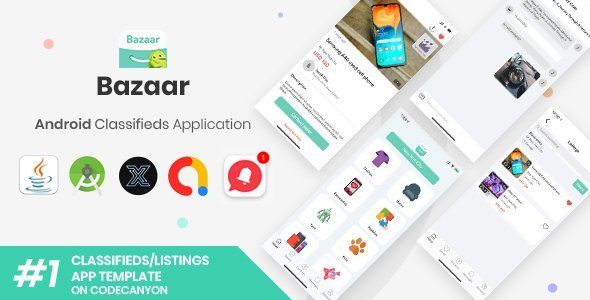 Bazaar | Android Social Listings/Classifieds Shopping Application [XServer] Android Ecommerce Mobile App template