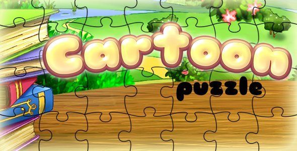 Cartoon Puzzle Android Sport &amp; Fitness Mobile App template