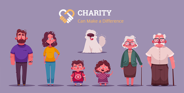 Charity – Nonprofit Charity System with Website Android  Mobile App template