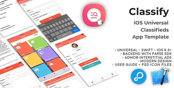 Classify | iOS Universal Classifieds App Template (Swift) Android Social &amp; Dating Mobile App template