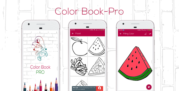 ColorBook-Pro Android Books, Courses &amp; Learning Mobile App template