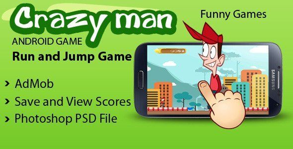 Crazy Man with AdMob Android Finance &amp; Banking Mobile App template