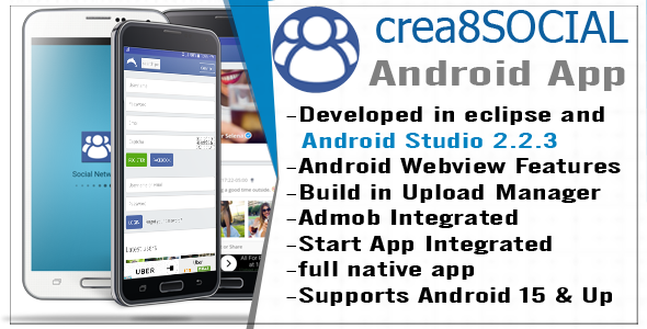 Crea8social Android Template App Android Social &amp; Dating Mobile App template