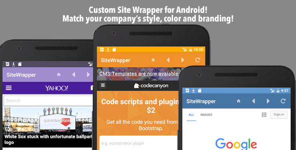 Customizable Site App Android Android  Mobile App template