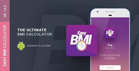 Easy BMI Calculator | Android Studio Mobile Application Android  Mobile App template