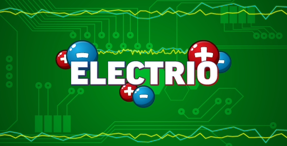 Electrio - HTML5 logic game. Construct 2 (.capx) Android Game Mobile App template