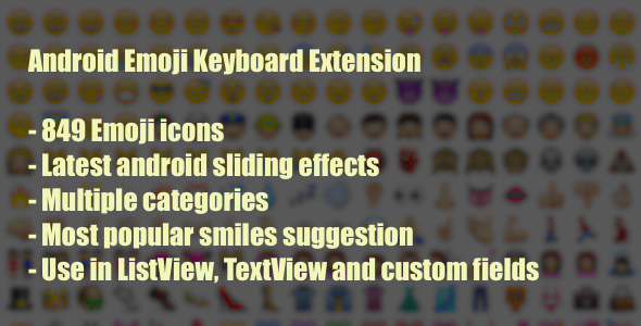 Emoji Keyboard for Android Android Chat &amp; Messaging Mobile App template