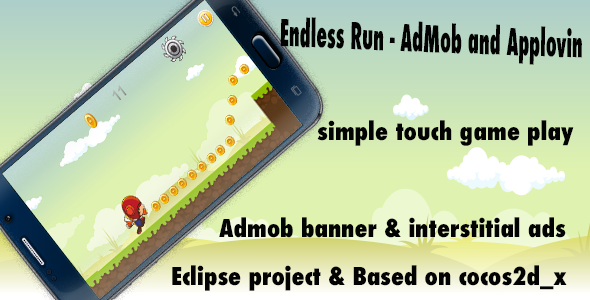 Endless Run - AdMob and Applovin Android Game Mobile App template