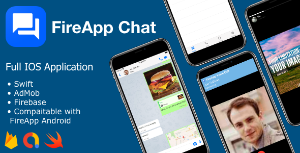 FireApp Chat IOS - Chatting App for IOS - Inspired by WhatsApp Android Chat &amp; Messaging Mobile App template
