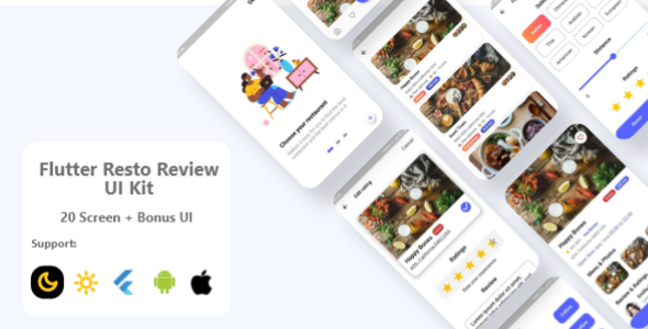 Flutter Restaurant UI Kit Flutter Food &amp; Goods Delivery Mobile Uikit