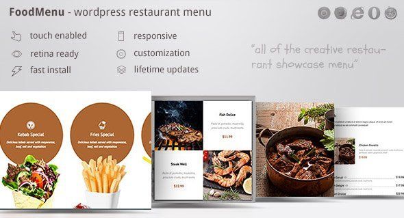 FoodMenu - WP Creative Restaurant Menu Showcase WooCommerce Android Ecommerce Mobile App template
