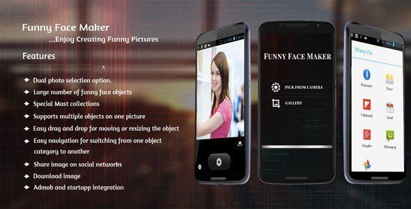 Funny Face Maker Android Utilities Mobile App template