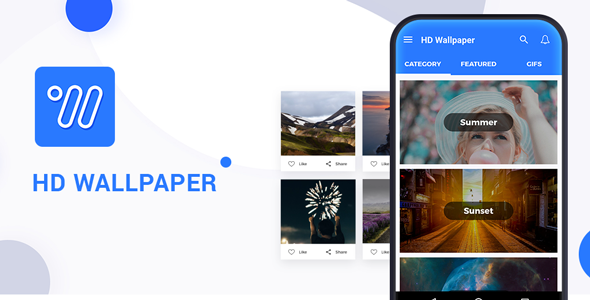 HD Wallpaper Android application with Admob Android  Mobile App template