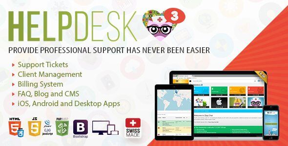 HelpDesk 3 - The professional Support Solution Android News &amp; Blogging Mobile App template