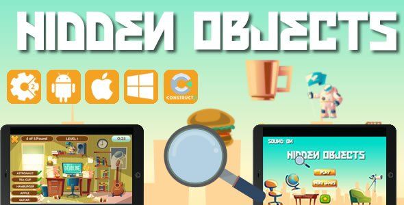 Hidden Object - Html5 Game (CAPX) Android  Mobile App template