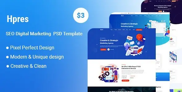Hpres-SEO Digital Marketing PSD Template   Design 