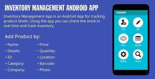 Inventory Management Android App Android  Mobile App template