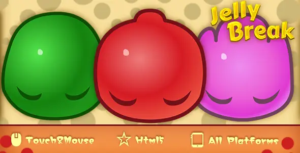 Jelly Break--Html5 Match3 Game Android Game Mobile App template