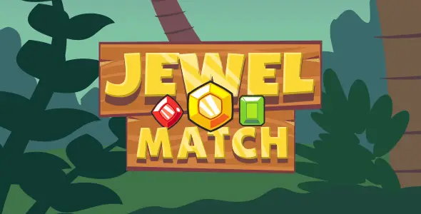 Jewel Match - HTML5 Puzzle Game Android  Mobile App template
