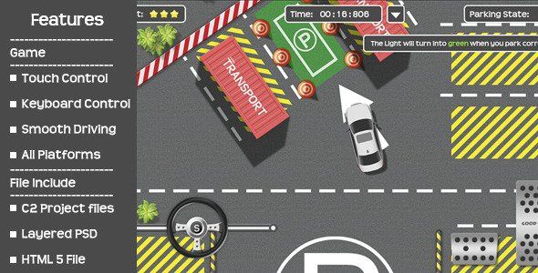 Let's Park!-High Quality Parking Game Android Game Mobile App template