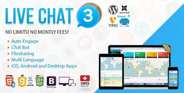 Live Support Chat - Live Chat 3 Android Chat &amp; Messaging Mobile App template