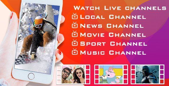 Live TV Android Music &amp; Video streaming Mobile App template